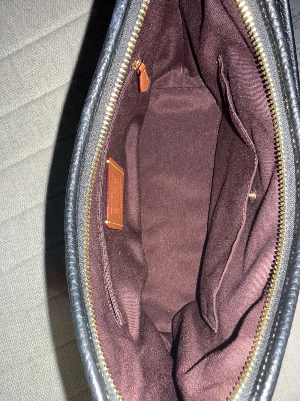 Coach Black Laurel bag. Gold hardware.